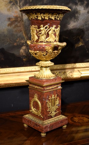 Antiquités - Paire de vases Médicis Empire - France, début XIXe siècle